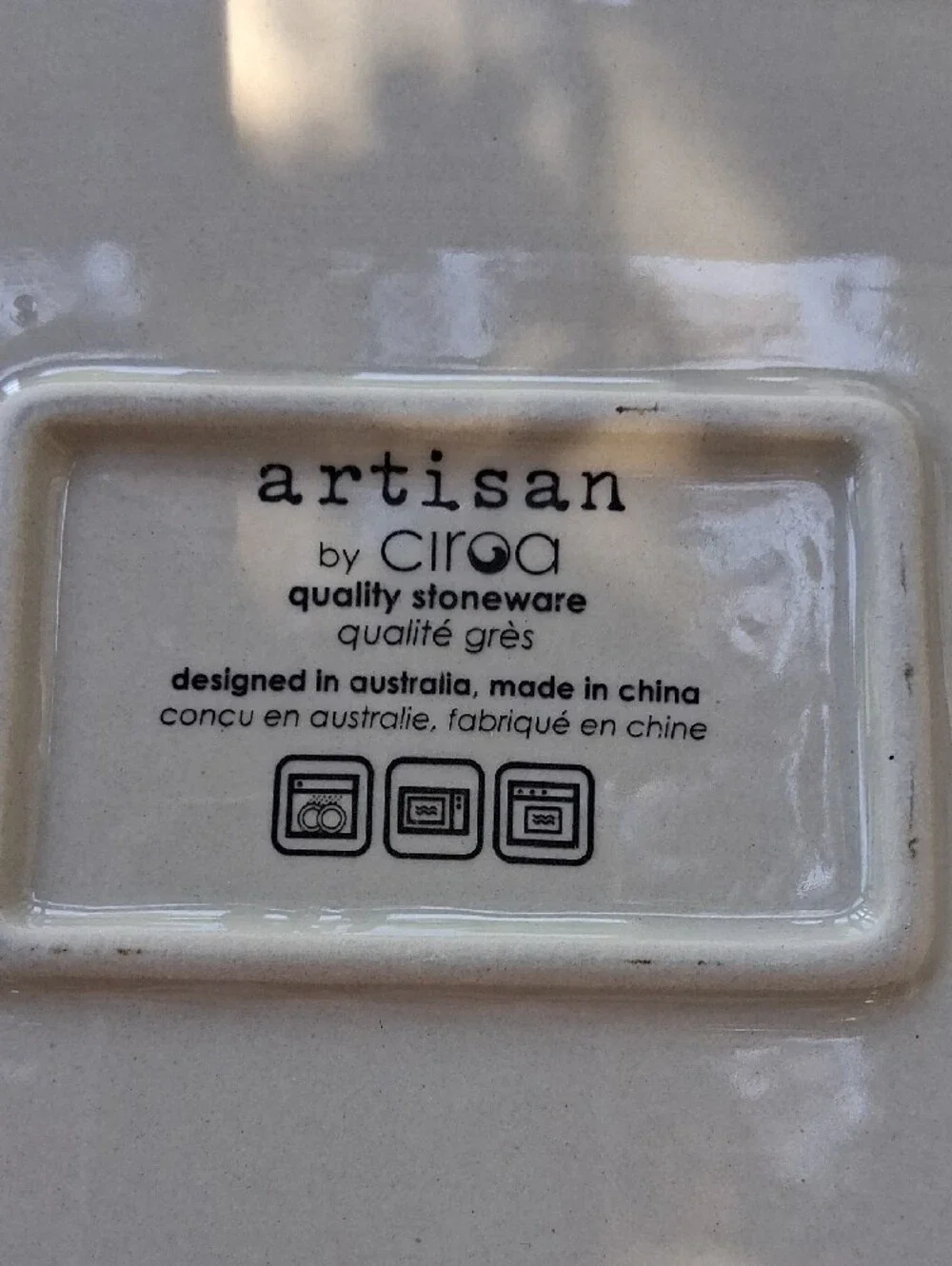 Artisan Pink Floral Rectangular Ceramic Bakeware